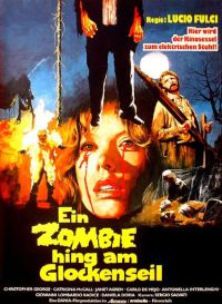 City Of The Living Dead German Movie Poster canvas print