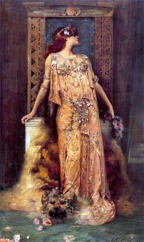 Clairin Georges Sarah Bernhardt As Cleopatra 1893 canvas print