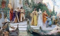Clairin Georges The Arrival Of The Guests Venice canvas print