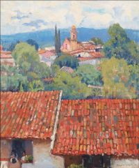 Clark Alson Skinner Roofs Cuernavaca 1923 canvas print