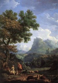 Claude Joseph Vernet Shepherd In The Alps canvas print