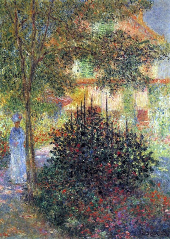 Claude Monet Camille In The Garden Of The House In Argenteuil canvas print