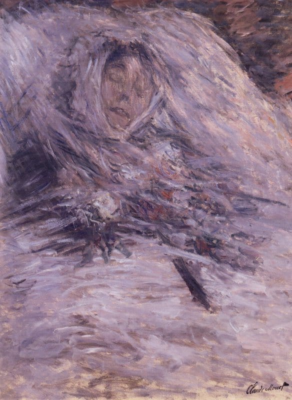 Claude Monet Claude Camille Monet Sur Son Lit De Mort canvas print