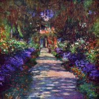 Claude Monet Garden At Giverny canvas print