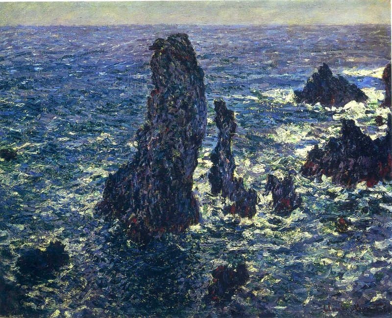 Claude Monet Rocks On Belle-ile - The Needles Of Port-coton canvas print