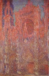 Façade de la cathédrale Claude Monet de Rouen