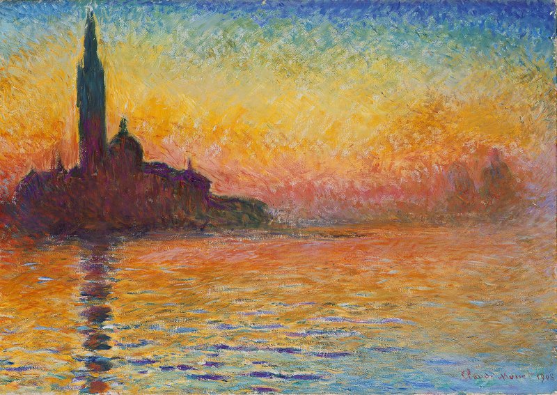 Claude Monet San Giorgio Maggiore At Dusk - Saint-georges-majeur Au Cr Puscule canvas print