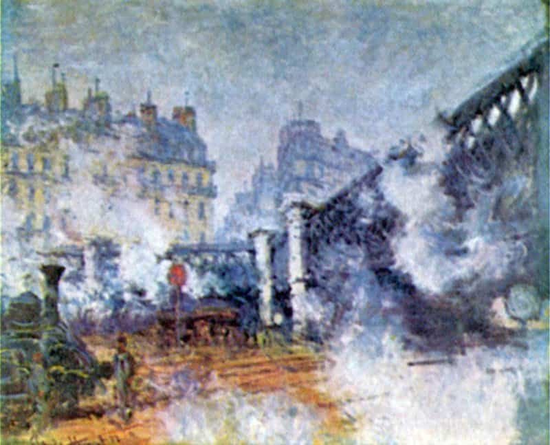 Claude Monet The Europe Bridge Saint Lazare Station In Paris canvas print