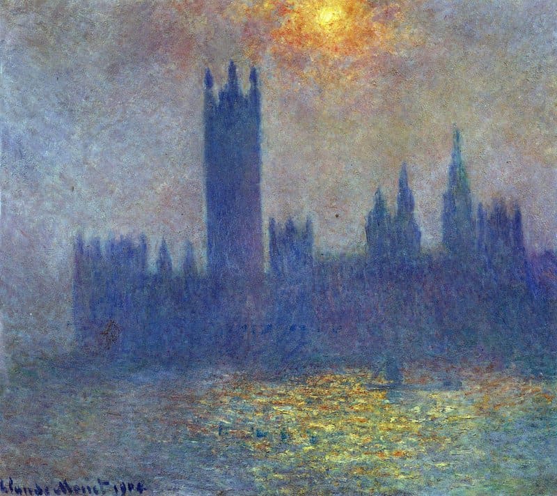 Claude Monet The Houses Of Parliament Sunlight In The Fog canvas print