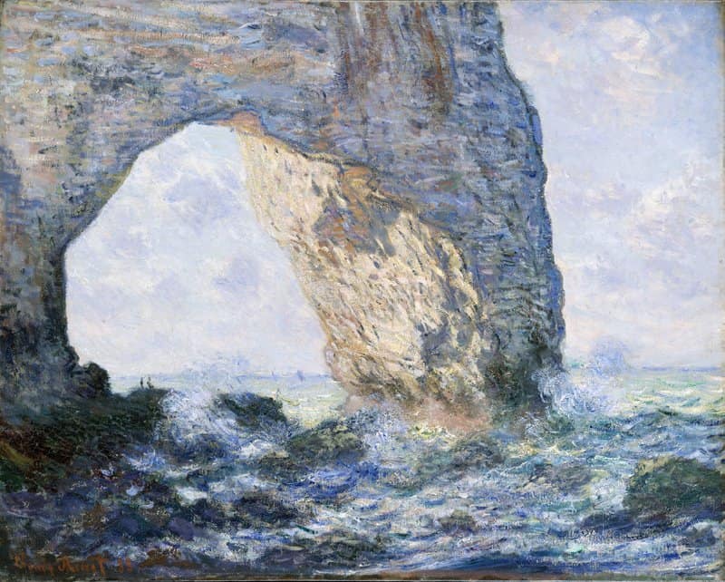 Claude Monet The Manneport Rock Arch West Of Etretat canvas print