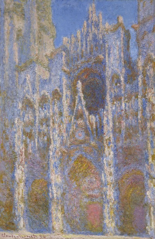 Claude Monet The Rouen Cathedral - The Facade At Sunset canvas print