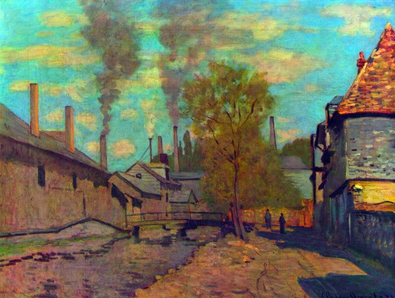 Claude Monet The Stream Of Robec By Claude Monet canvas print