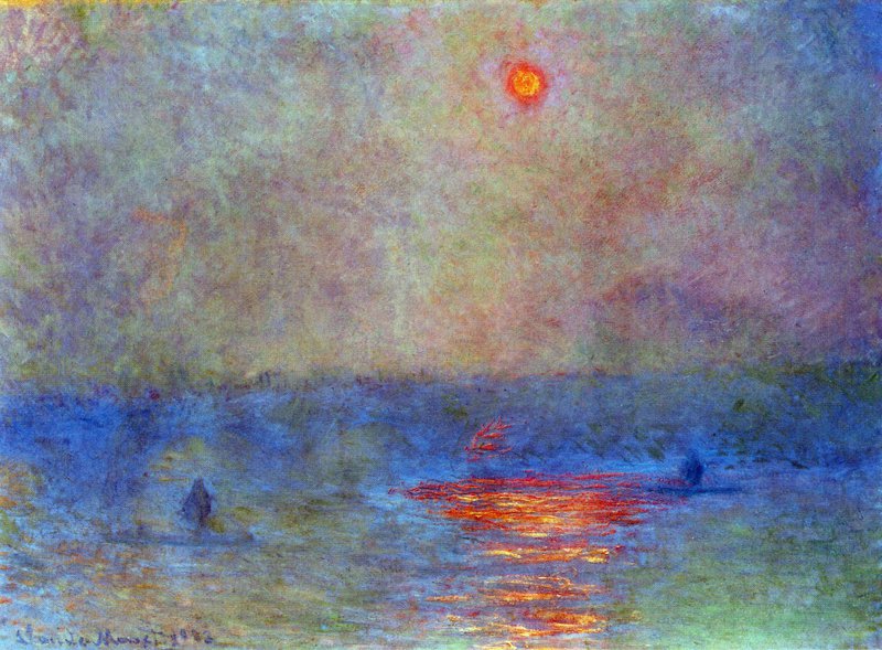 Claude Monet Waterloo Bridge The Sun In The Fog canvas print