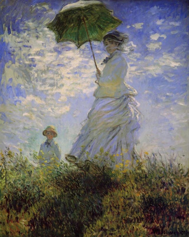 Claude Monet Woman With A Parasol - Madame Monet And Her Son canvas print