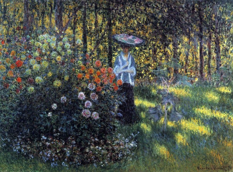 Claude Monet Woman With A Parasol In The Garden Of Argenteuil canvas print