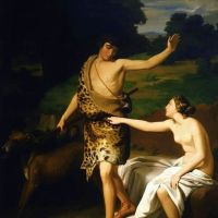 Claudio Lorenzale Venus en Adonis 1842