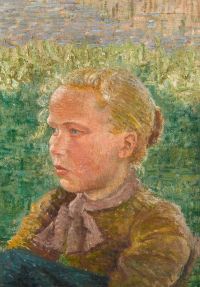 Claus Emile Blonde Girl 1895 canvas print