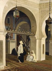 Claus Emile The Mosque Of Sidi Boumediene 1879 canvas print