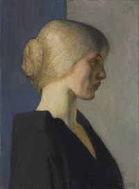 Clausen George A Dutch Girl 1917