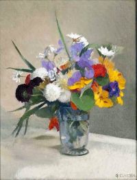 Clausen George Bright Flowers 1927 canvas print