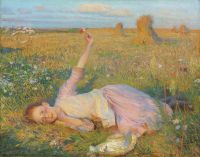 Clausen George Evening Song 1893 canvas print