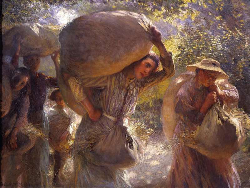 Clausen George Gleaners Coming Home 1904 canvas print