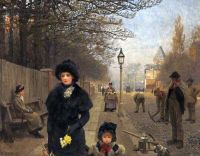 Clausen George Spring Morning. Haverstock Hill 1881 canvas print
