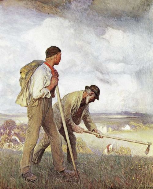 Clausen George The Boy And The Man 1908 canvas print
