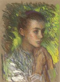 كلاوسن جورج The Haymaker دراسة في الظلال 1904 لوحة قماشية