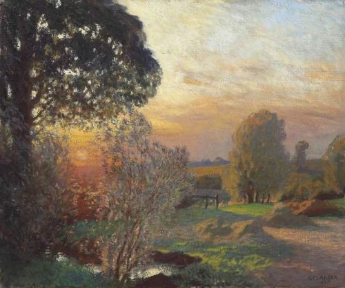 Clausen George Tranquil Sunset   September canvas print