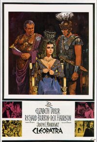 Stampa su tela del poster del film Cleopatra 1963