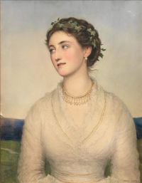Clifford Edward Portrait Of Constance Gwladys Robinson canvas print