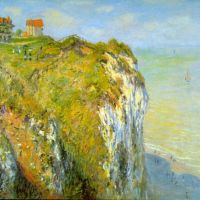 Klippen door Monet