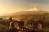 Cole Mount Aetna From Taormina canvas print