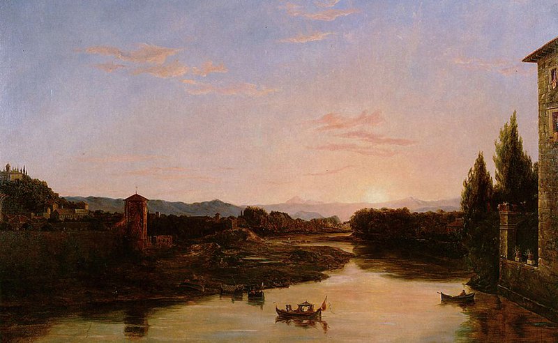 Cole Sunset Of The Arno canvas print