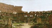Cole Thomas Interior Of The Colosseum Rome 1832 canvas print