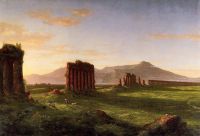 Cole Thomas Ruins Of Aqueducts In The Campagna Di Roma