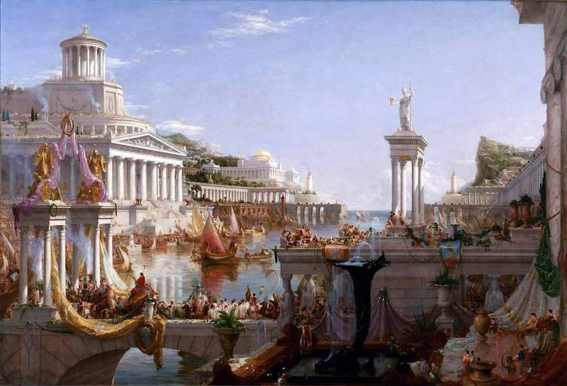 Cole Thomas The Course Of Empire   3   The Consummation Of Empire 1835 36 canvas print