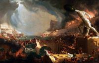Cole Thomas The Course Of Empire   4   Destruction 1836 canvas print