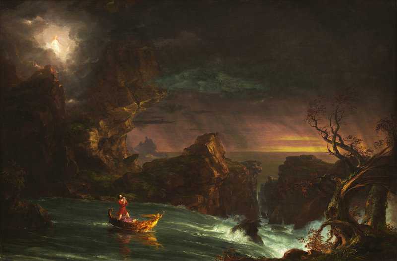Cole Thomas The Voyage Of Life   3   Manhood 1842 canvas print