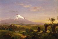 Cole View Of Mount Etna canvas print
