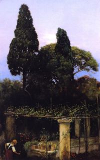 Coleman Charles Caryl Garden Of The Villa Castello Capri 1906 canvas print
