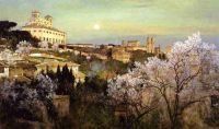 Coleman Charles Caryl Il Pincio With A View Of Villa Medici 1888 canvas print