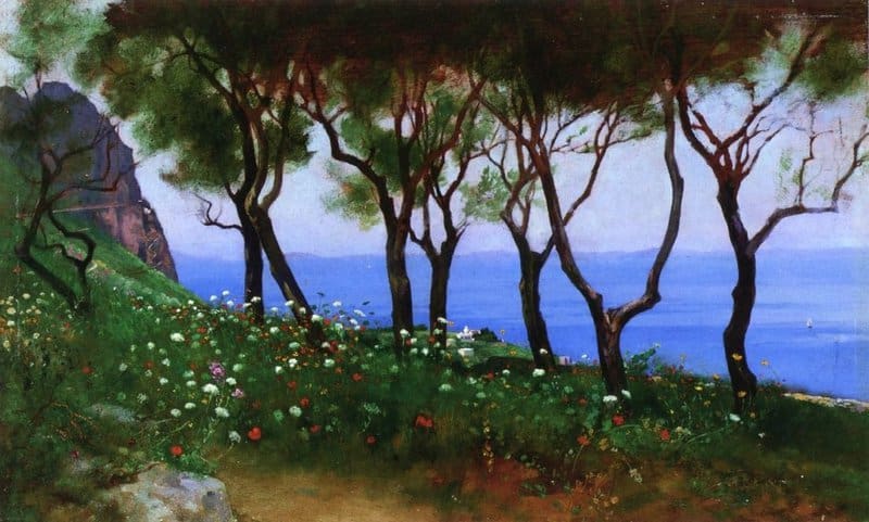 Coleman Charles Caryl Study For Twilight And Poppies Ca. 1898 canvas print