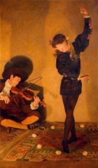 Collier John Egg Dance 1903 canvas print
