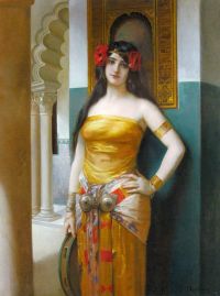 Comerre Leon Francois An Arab Beauty canvas print