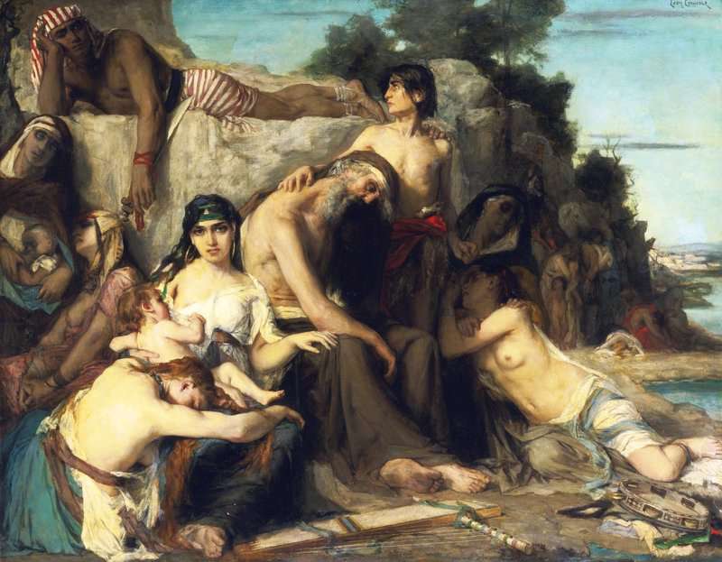 Comerre Leon Francois The Captivity Of The Jews In Babylon canvas print