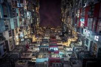 홍콩의 컴팩트 시티 Fok Chung 빌딩
