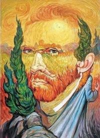 Composition From Vincent Van Gogh canvas print