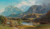 Compton Edward Harrison A View Of Neuschwanstein canvas print